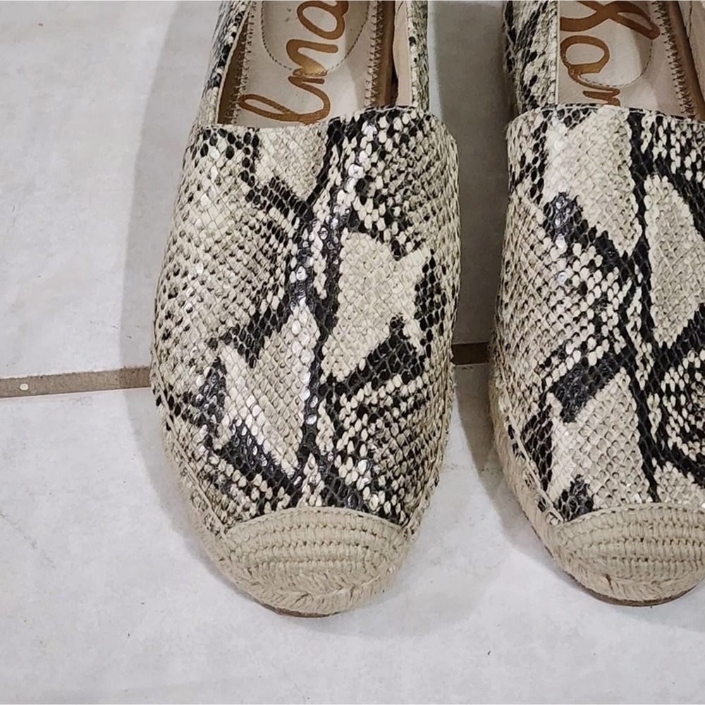 Sam Edelman Python Snakeskin Espadrille Sneakers … - image 6